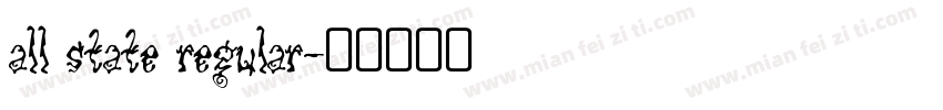 all state regular字体转换